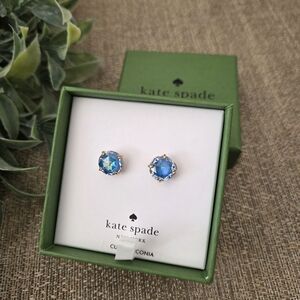 Kate Spade Iridescent Blue Stud Earrings